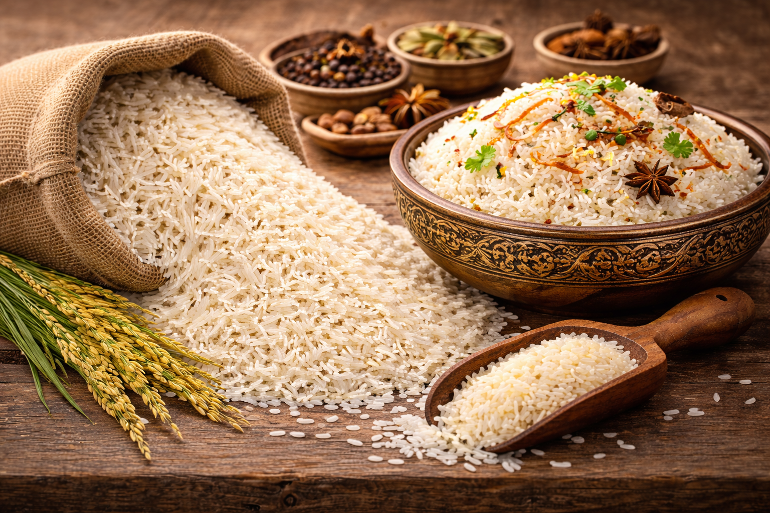 Golden Traditional Basmati Rice